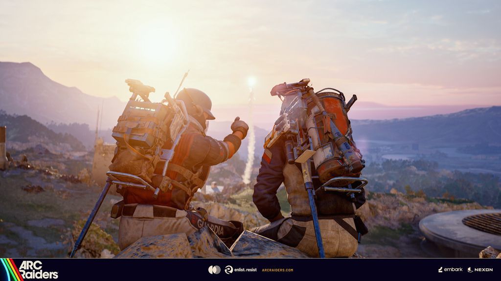 『ARC Raiders』の公式告知に掲載された協力プレイの場面