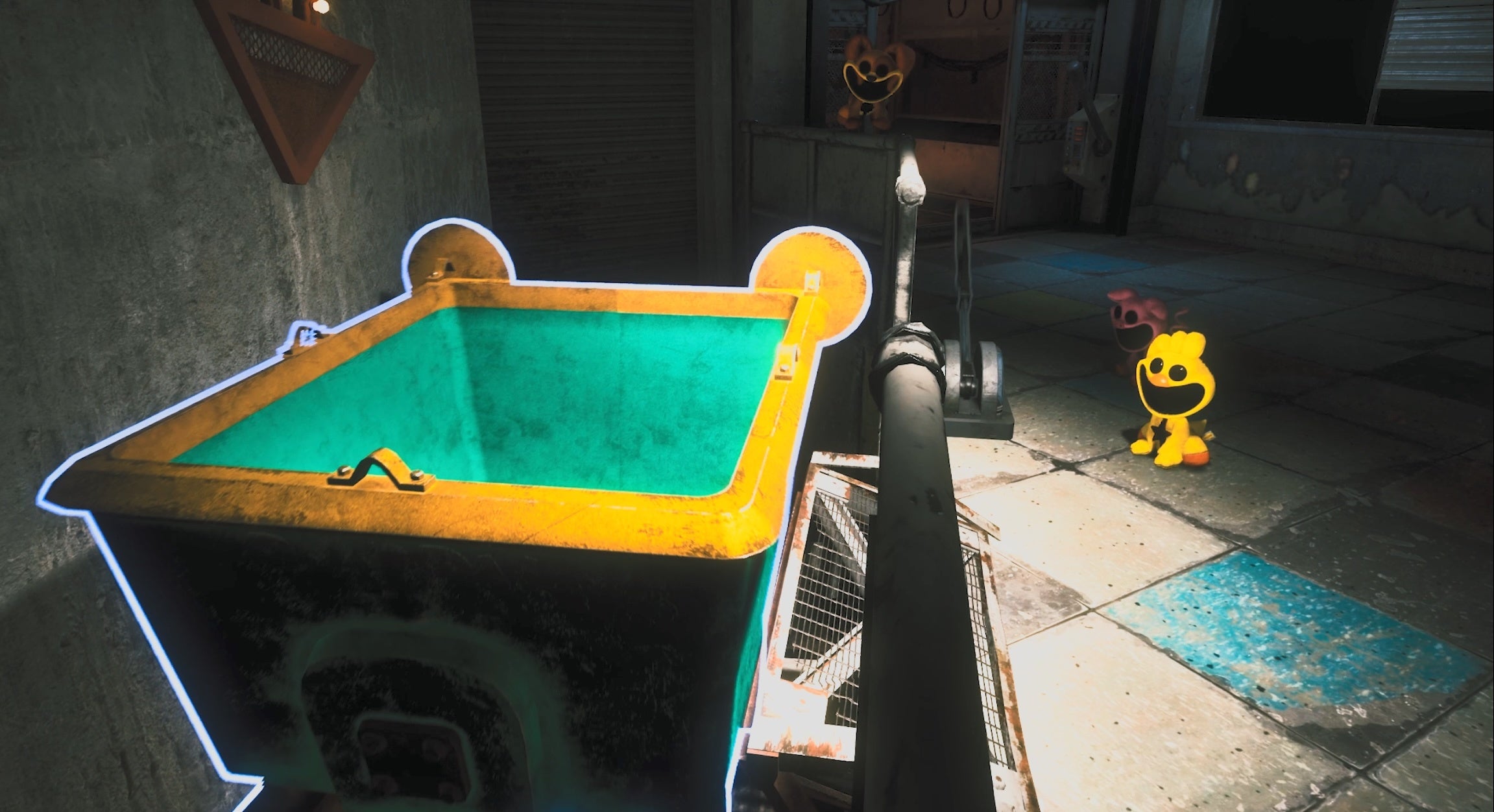 Escape from Playtimeの廃工場探索ゲーム画面