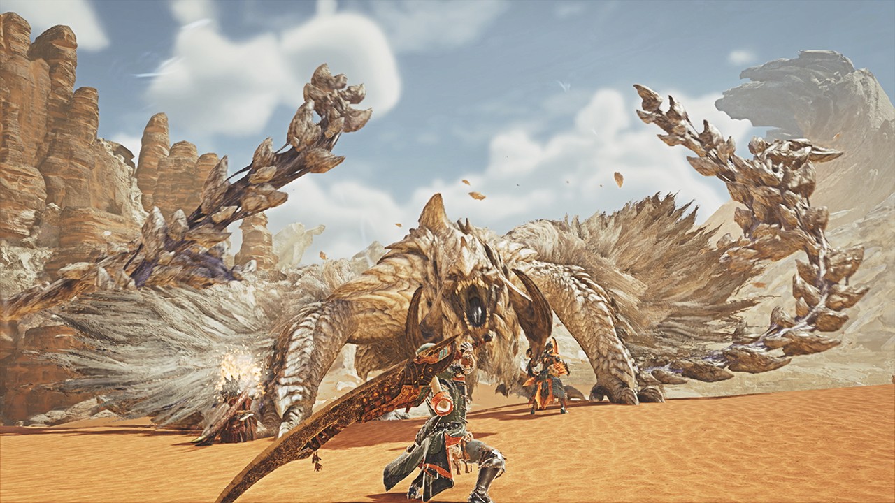 Switch 2版『モンスターハンターワイルズ』の公式プレイ画面