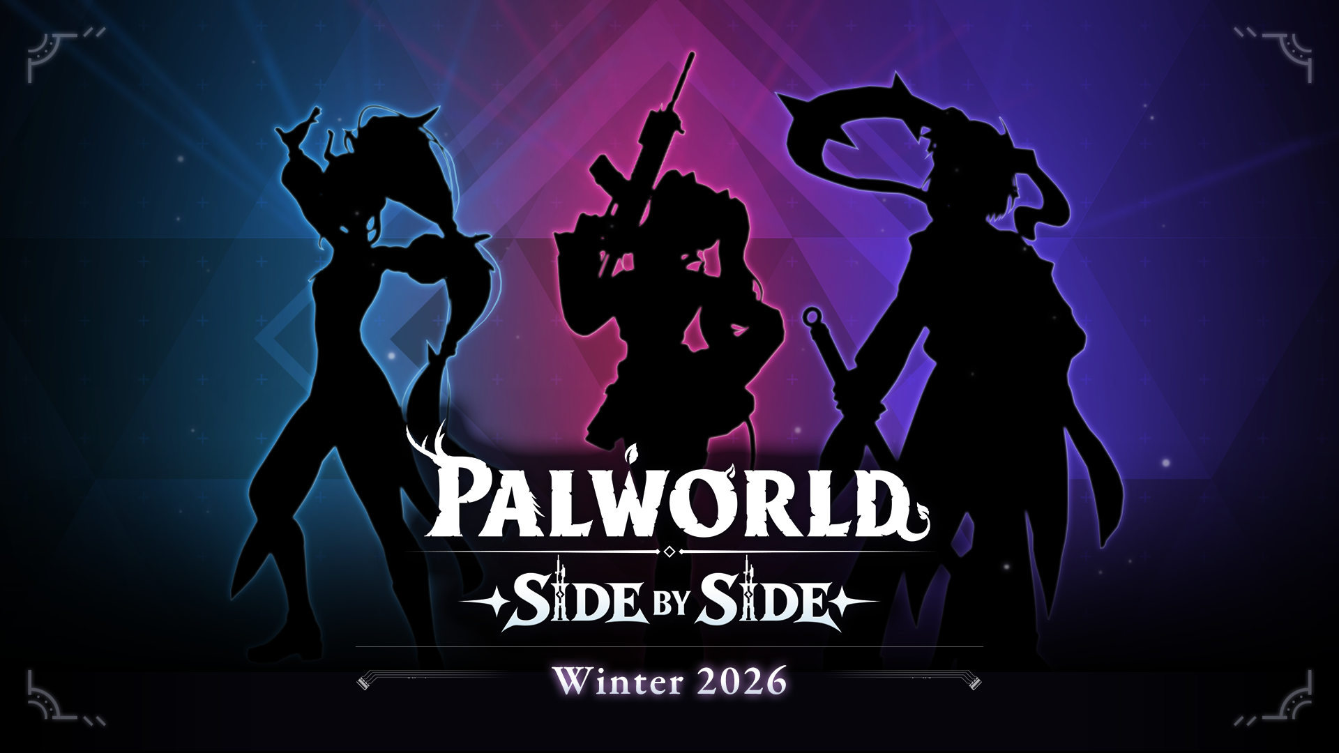 『パルワールド：Side by Side』の2026年冬配信を告知する公式ビジュアル