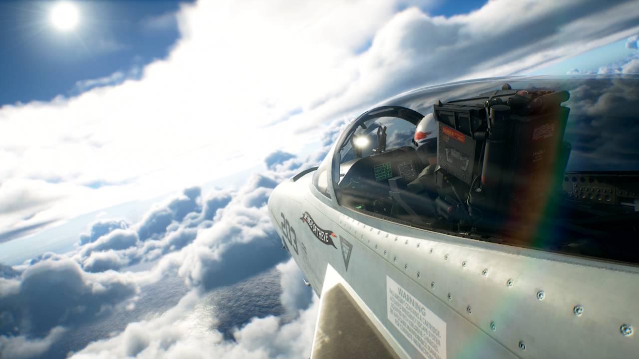 ACE COMBAT 8 コックピット視点の飛行シーン