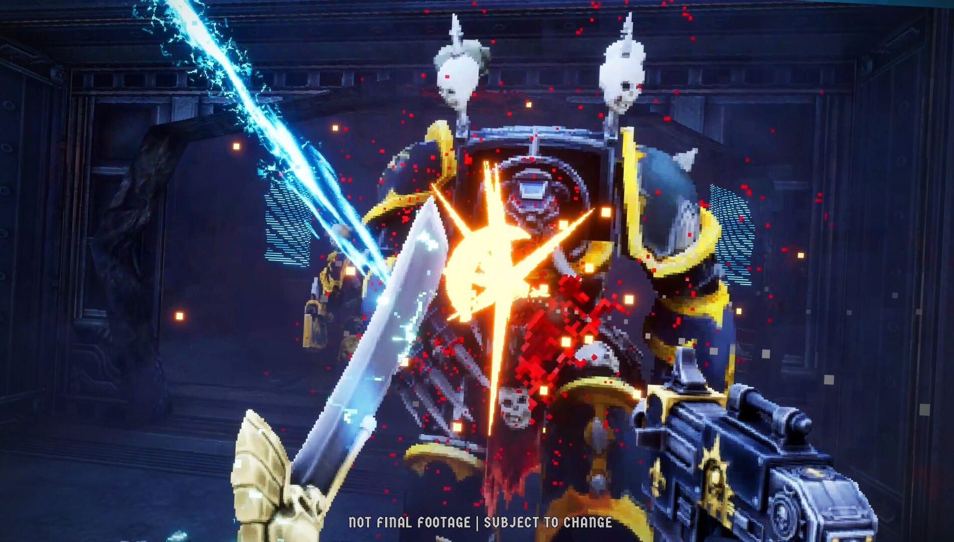 『Boltgun 2』で追加される攻撃アクションを示す公式画面