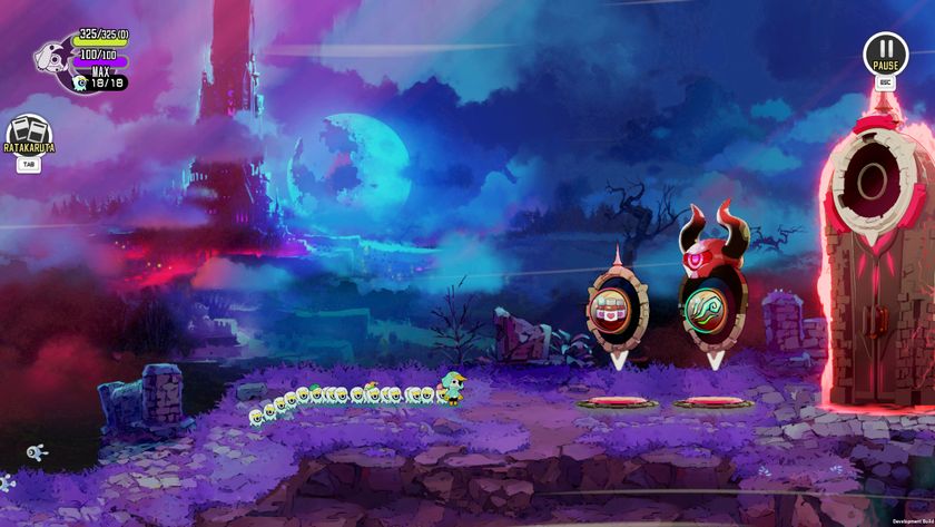 『ラタタン』のリズムアクションを紹介するメーカー提供のゲーム画像