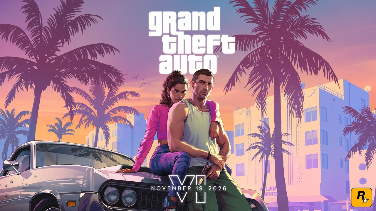 『GTA6』公式第1弾トレーラーのサムネイル。過去の公式映像との比較用