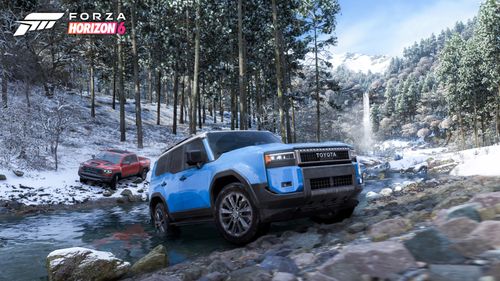 Forza Horizon 6 雪道でオフロード車が走行する公式スクリーンショット